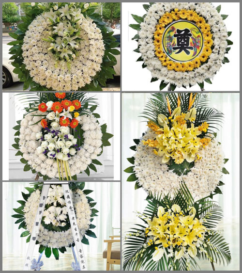 山东菏泽牡丹区马岭岗镇前段村花圈速递